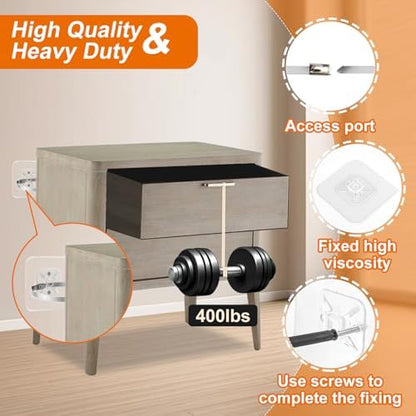 Packaging box of Wrichear baby proofing safety equipment with included screws and adhesive mounting options.