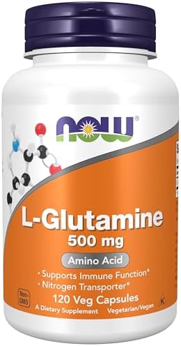 Now Foods L-Glutamine Capsules 500mg -Pack Of 120 Capsules - Image 2