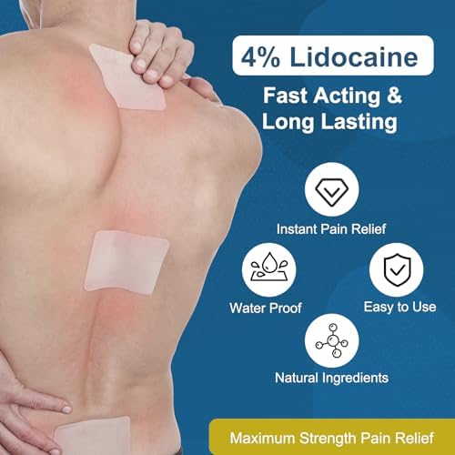 Individual packaging of 4% lidocaine pain relief patches