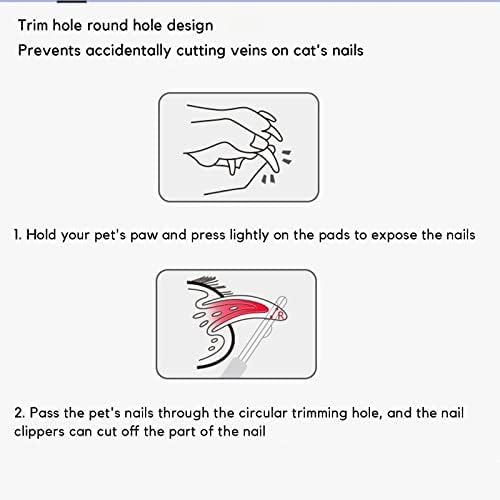 Demonstration of cat and kitten nail trimming with safety guard