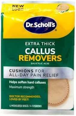 Dr. Scholl's callus treatment pads for foot pain relief and cushioning.
