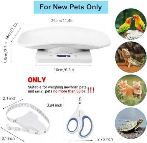 Whelping kitten scale kit showing fifteen soft double sided lint puppy collars
