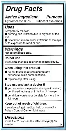 Splash Tears 0.5 Fluid Ounce twin pack packaging for travel and home