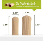 Silicone toe caps for blister relief and corn protection