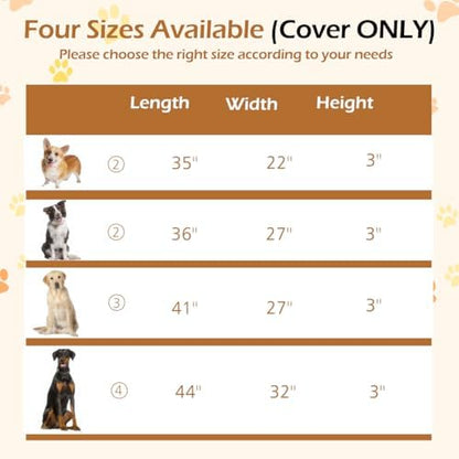 Heavy duty oxford fabric pet bed cover interior waterproof layer view
