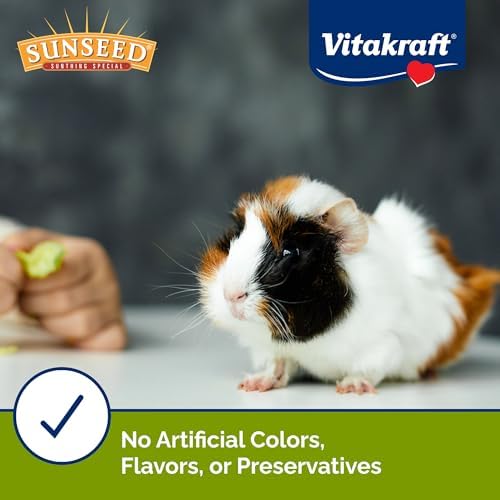 Sunseed Vita Prima Guinea Pig Food open bag showing contents
