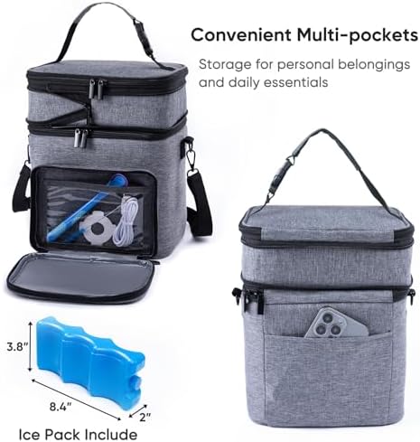 Sfybyheart baby bottle cooler bag top view