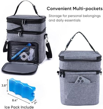 Sfybyheart baby bottle cooler bag top view