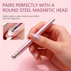 Close up of double head magnetic tips for nail art