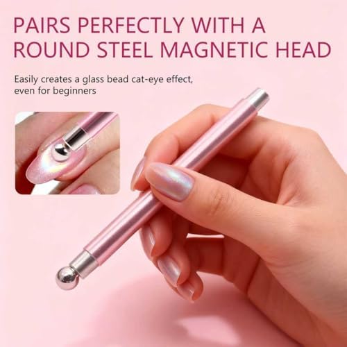 Close up of double head magnetic tips for nail art