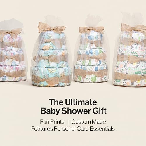 The Honest Company Clean Conscious diaper cake package with plant based wipes inside