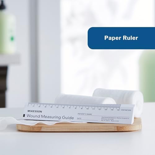 Six inch medical ruler pad for professional clinical wound tracking and assessment