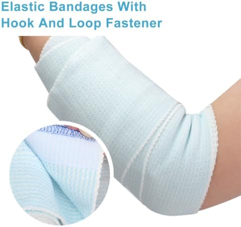 Individually wrapped 12 pack of medical grade stretchable bandages for first aid.