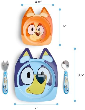The First Years Bluey dinnerware set packaging