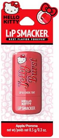 Lip Smacker Hello Kitty So Jelly Lip & Cheek Tint, Moisturizing Sheer & Buildable Color, Fun Bouncy Jelly Texture, Sweet Apple Flavor - Apple - Image 5