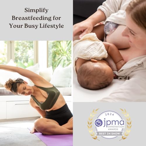 Haakaa Shell wearable pump easy pour outlet functionality for transferring collected breast milk