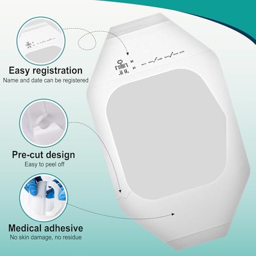 Waterproof post surgical shower shield bandage demonstration showing moisture resistance.