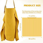 Cinaci breastfeeding cover showing adjustable metal clasp detail