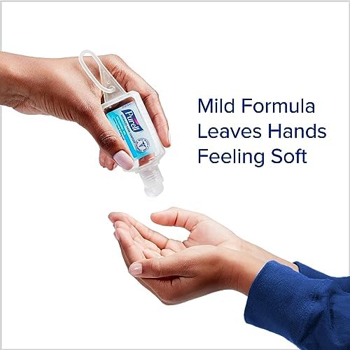 Purell Advanced Hand Sanitizer Variety Pack, Naturals and Refreshing Gel, 1 Fl Oz Travel Size Flip-Cap Bottle with Jelly Wrap Carrier (Pack of 8) - 3900-09-ECSC - Image 5