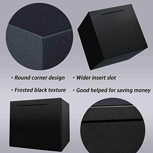 LARCOLO metal money safe box for adults displayed as a modern minimalist home decor piece on a shelf.
