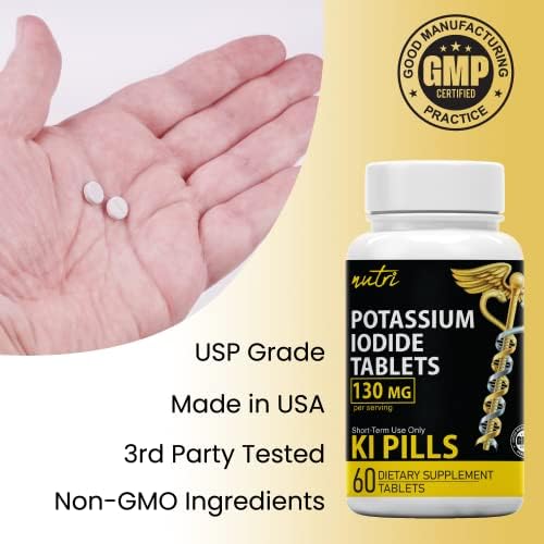 Two bottles of Nature's Fusions stable iodine salt tablets illustrating the complete 120 total count pack.