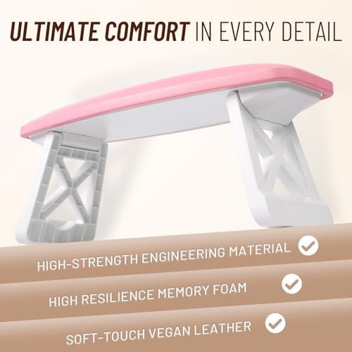 Underneath view of Aonolovo nail arm rest showing non-slip silicone pads