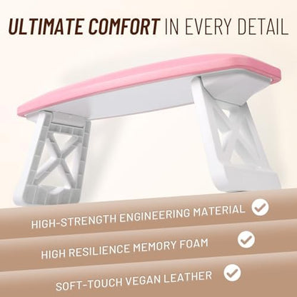 Underneath view of Aonolovo nail arm rest showing non-slip silicone pads