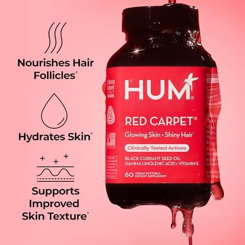 Hum Nutrition Red Carpet dietary supplement capsule count label