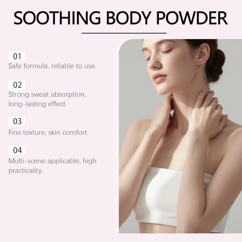 Body toning loose powder for skin soothing and freshness