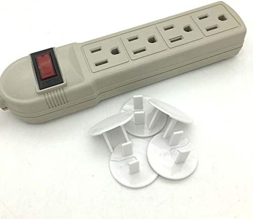 Vmaisi baby proofing outlet caps installed on wall socket