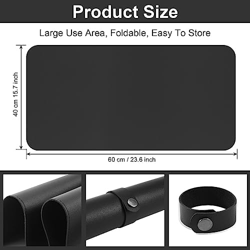 Anti-slip black nail mat surface detail