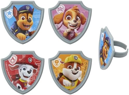 Educational Paw Patrol party supplies for themed cakes and desserts