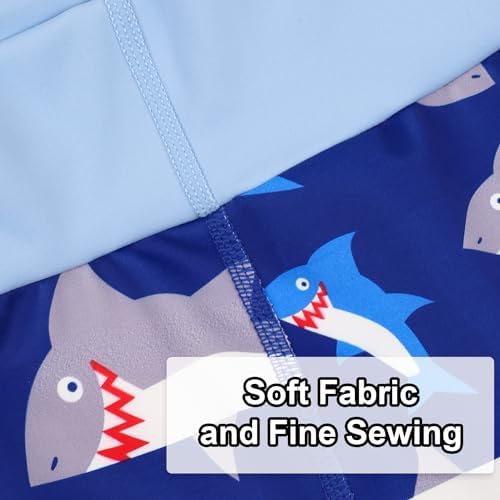 Toddler wearing blue reusable swimming diapers for lessons