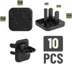 Bates Choice baby proofing black outlet plug covers side profile