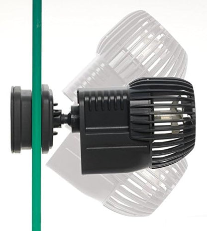 Sicce aquarium water circulation pump attached to glass with magnetic mount
