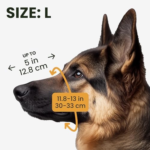 Side profile of durable metal mask muzzle for medium and large dogs
