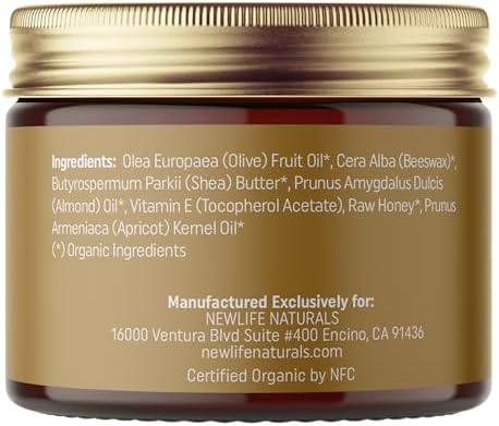 Two ounce container of NewLife Naturals organic intimate moisturizer made in USA