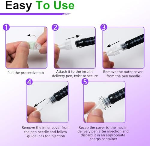 Medt brand insulin pen needles bulk pack for daily diabetes management and healthcare.