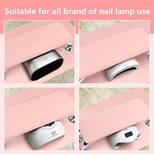 Side view of Lionvison nail hand rest showing height clearance