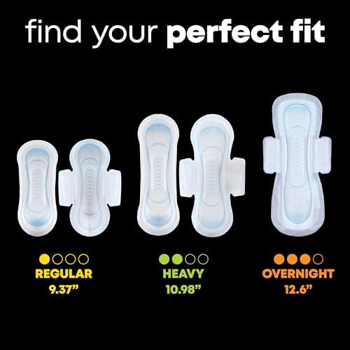 Hypoallergenic overnight sanitary napkins for sensitive skin imported from USA