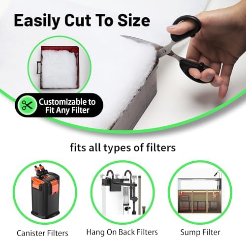 Hygger thick poly fiber pad trapping fine dirt particles from aquarium water