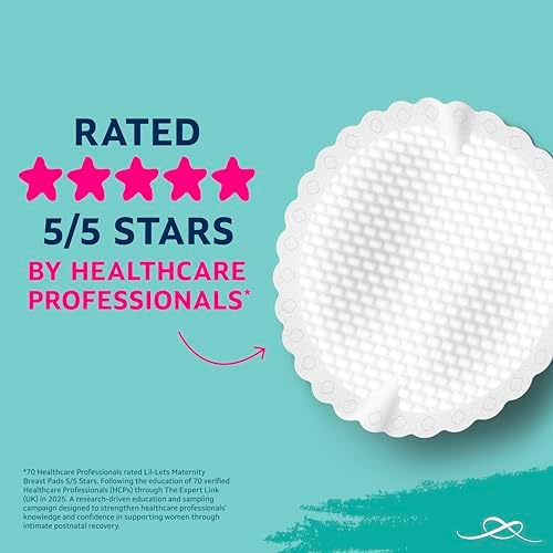 Top view of Lil-Lets 120 count nursing pad pack