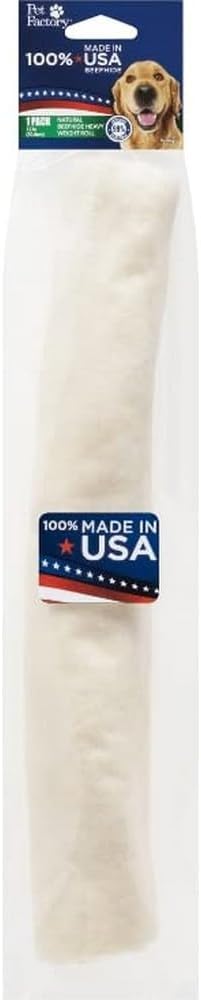 Pet Factory 100% Made in USA Beefhide 8" Rolls Dog Chew Treats - Natural Flavor, 10 Count/1 Pack - Image 12