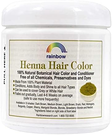 Authentic USA imported Rainbow Research Henna black packaging