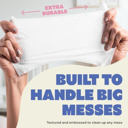 DYPER unscented diaper wipes back panel showing pure water and botanical ingredients
