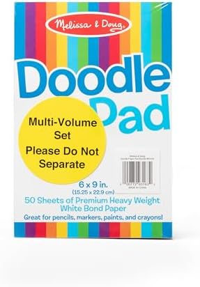 Authentic USA imported Melissa & Doug drawing book bundle displaying high quality blank sheets
