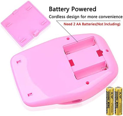 Compact Bovmics nail dryer placed next to nail polish bottles