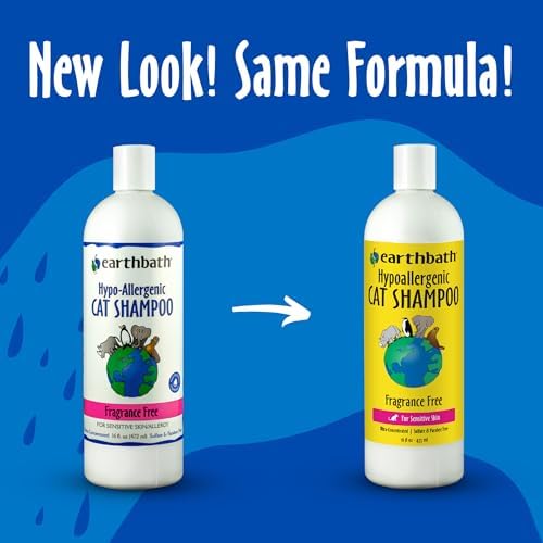 Earthbath natural cat shampoo bottle back instructions