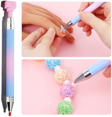 Diamond painting craft application with wax pen
