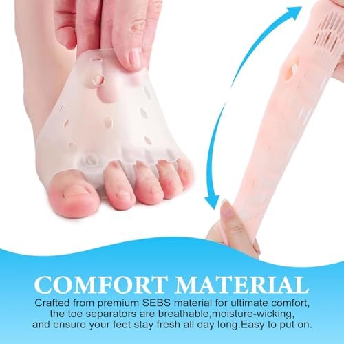 YSDYY soft silicone toe spreaders for men and women
